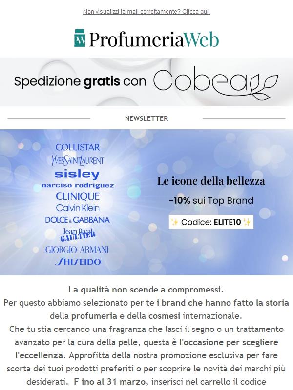 ✨ Ancora poche ore: -10% sui Top Brand!