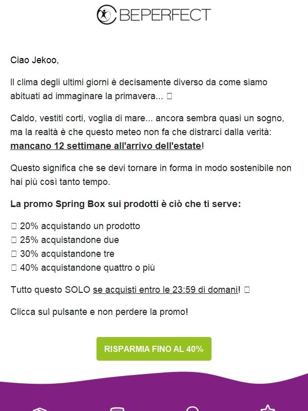 ⚠️ Domani perdi la promo!