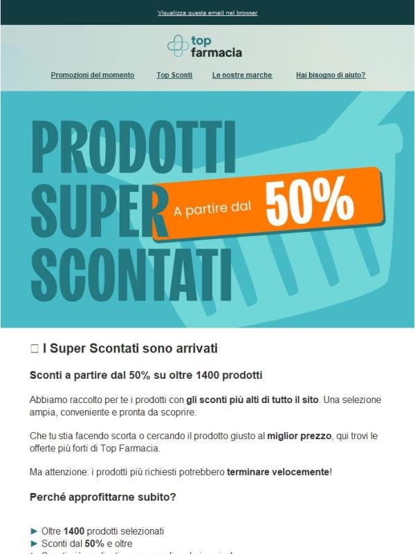 🔥 I Super Scontati sono online: dal -50% di sconto