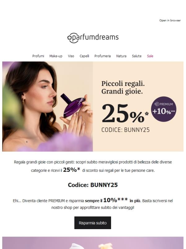 Sconto di Pasqua del 25% + 10% per te 🐰