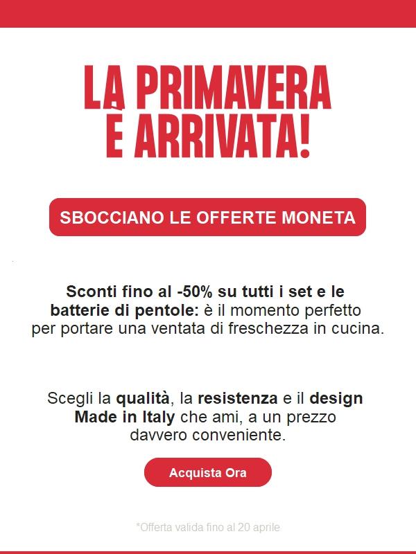 Promo di Primavera: sconti fino al -50% su set e batterie