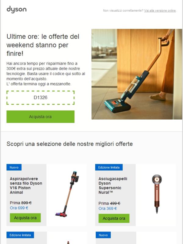 Ultime ore: le offerte del weekend stanno per finire!