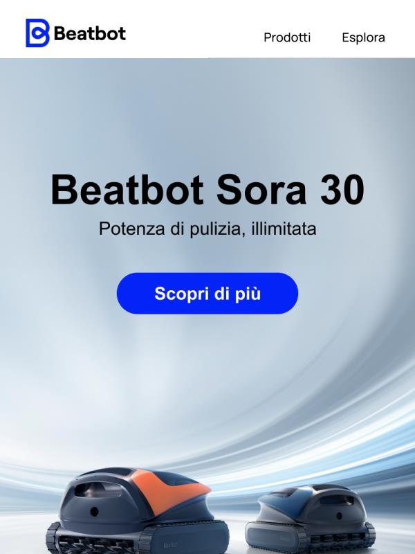 Nuovo lancio: Incontra Beatbot Sora 30