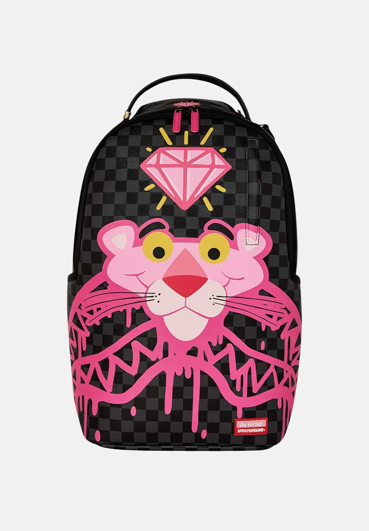 Image of SPRAYGROUND Zaino PINK PANTHER DRIPPY DIAMONDS DLXSV nero per uomo e donna