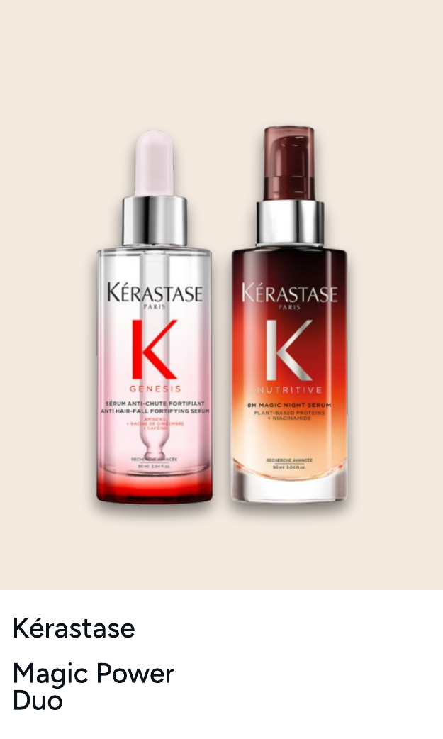 Kérastase Magic Power Duo, Genesis Anti-Chute Fortifiant Serum 90ml and Nutritive 8H Night Serum 90ml