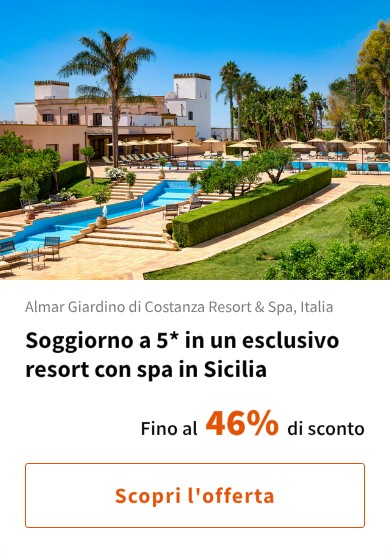 Soggiorno a 5* in un esclusivo resort con spa in Sicilia