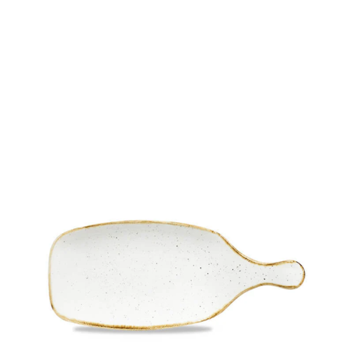 28.4x12.3 cm - Stonecast Piatto Vassoio Con Manico Rettangolare In Porcellana Vetrificata