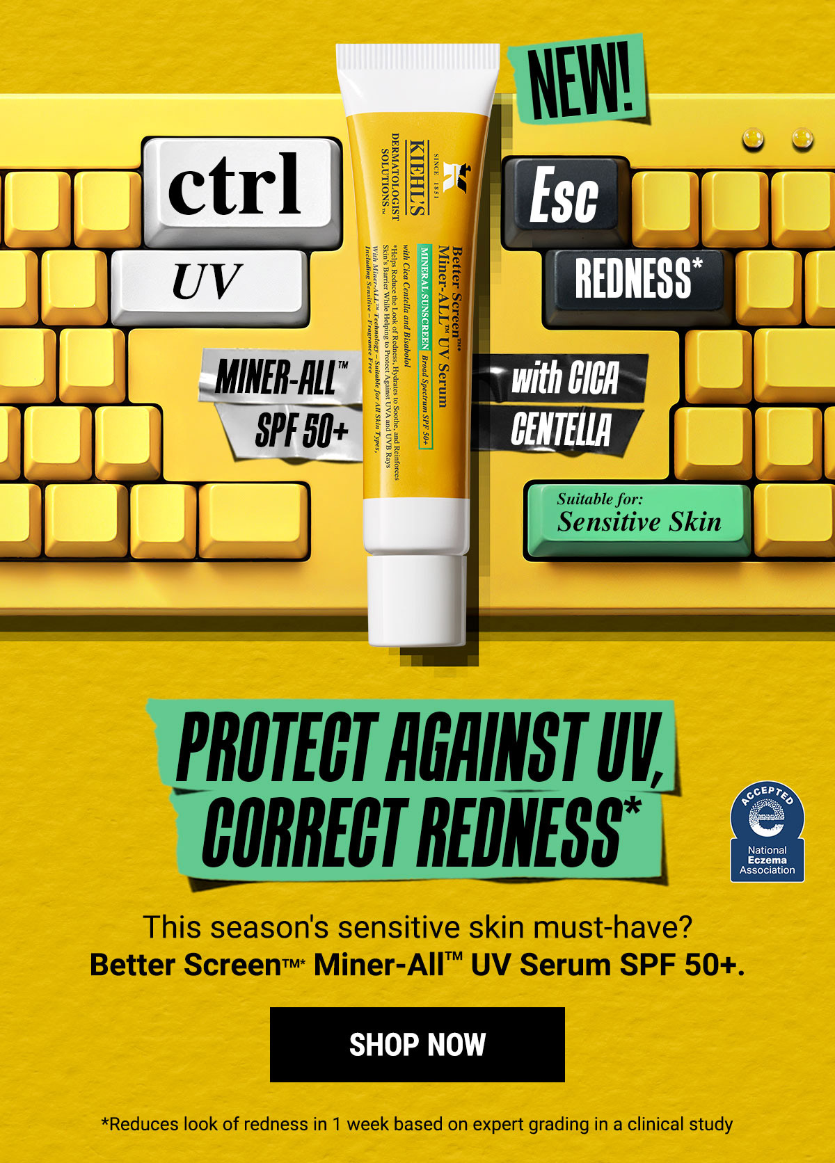 PROTECT AGAINST UV, CORRECT REDNESS