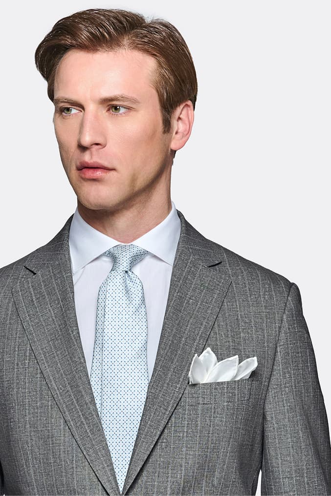 Abito gessato monopetto