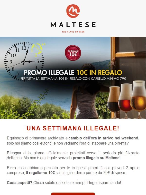 Promo illegale: 10€ in regalo!