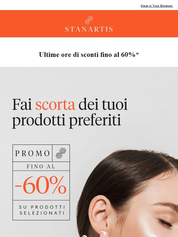 Ultime ore di sconti fino al -60%🟠