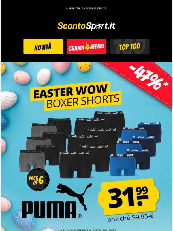 OFFERTA DI PASQUA 🤩 Boxer PUMA a soli 37,99 €