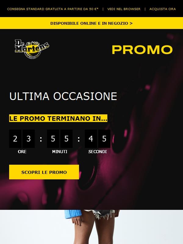 Le promo DM's terminano presto