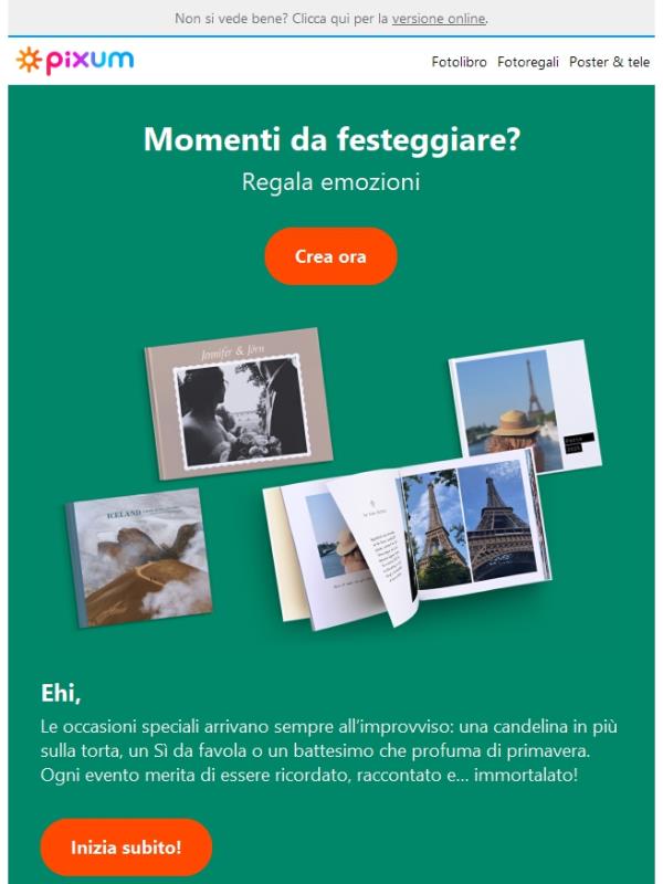 💐 Per ogni evento speciale, c'è Pixum!