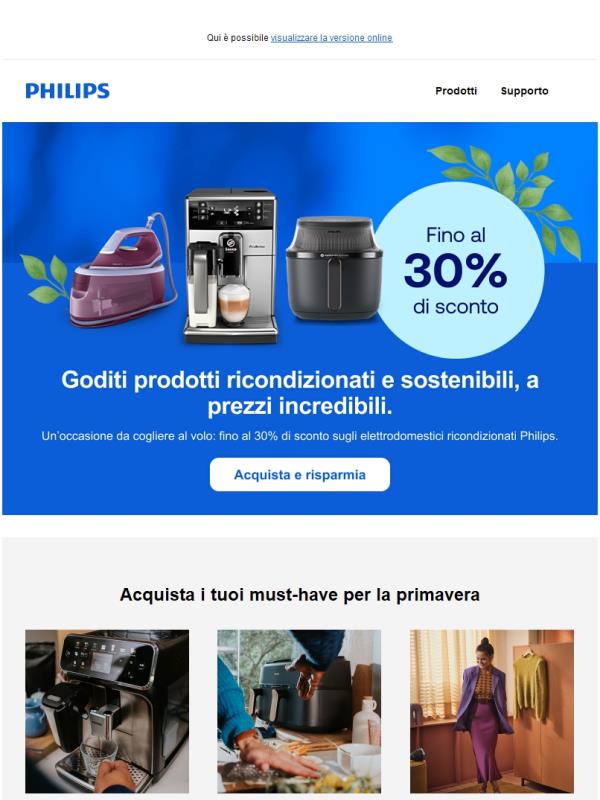 🌷La primavera dei prodotti ricondizionati Philips