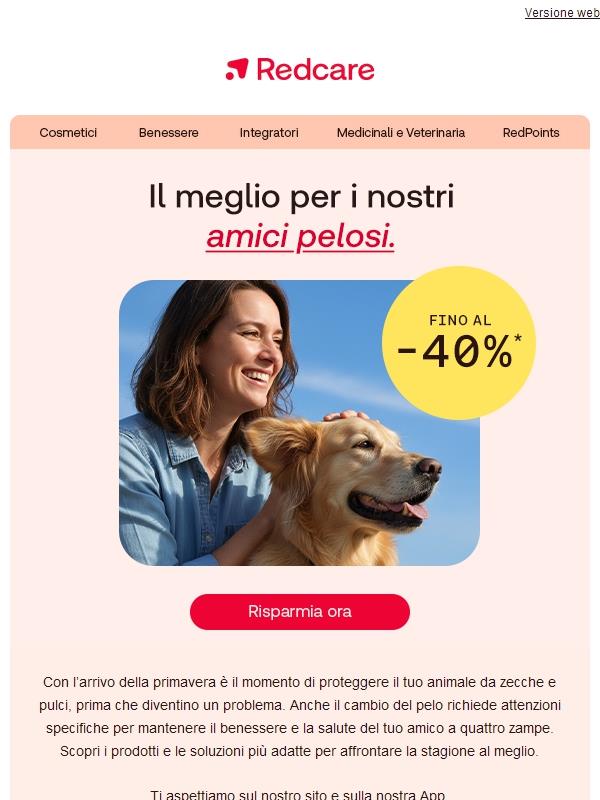 🐶🐱 Fino al -40% per i nostri amici a quattro zampe!
