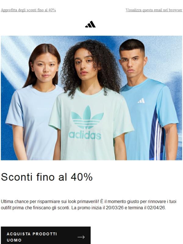 Ultimi giorni per risparmiare fino al 40%