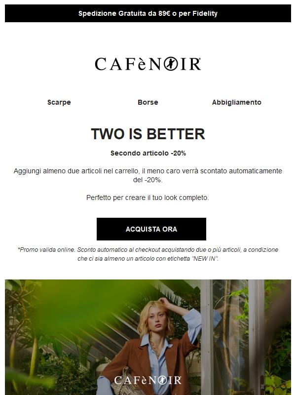 Completa il tuo look: il secondo è -20%