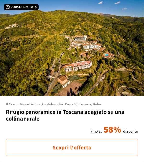 Rifugio panoramico in Toscana adagiato su una collina rurale