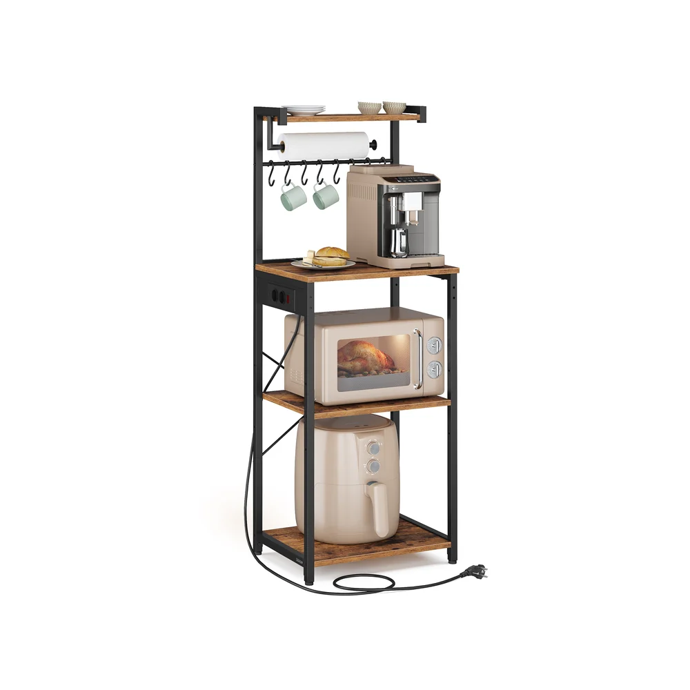 Image of Scaffale da cucina con ripiani e ganci per elettrodomestici