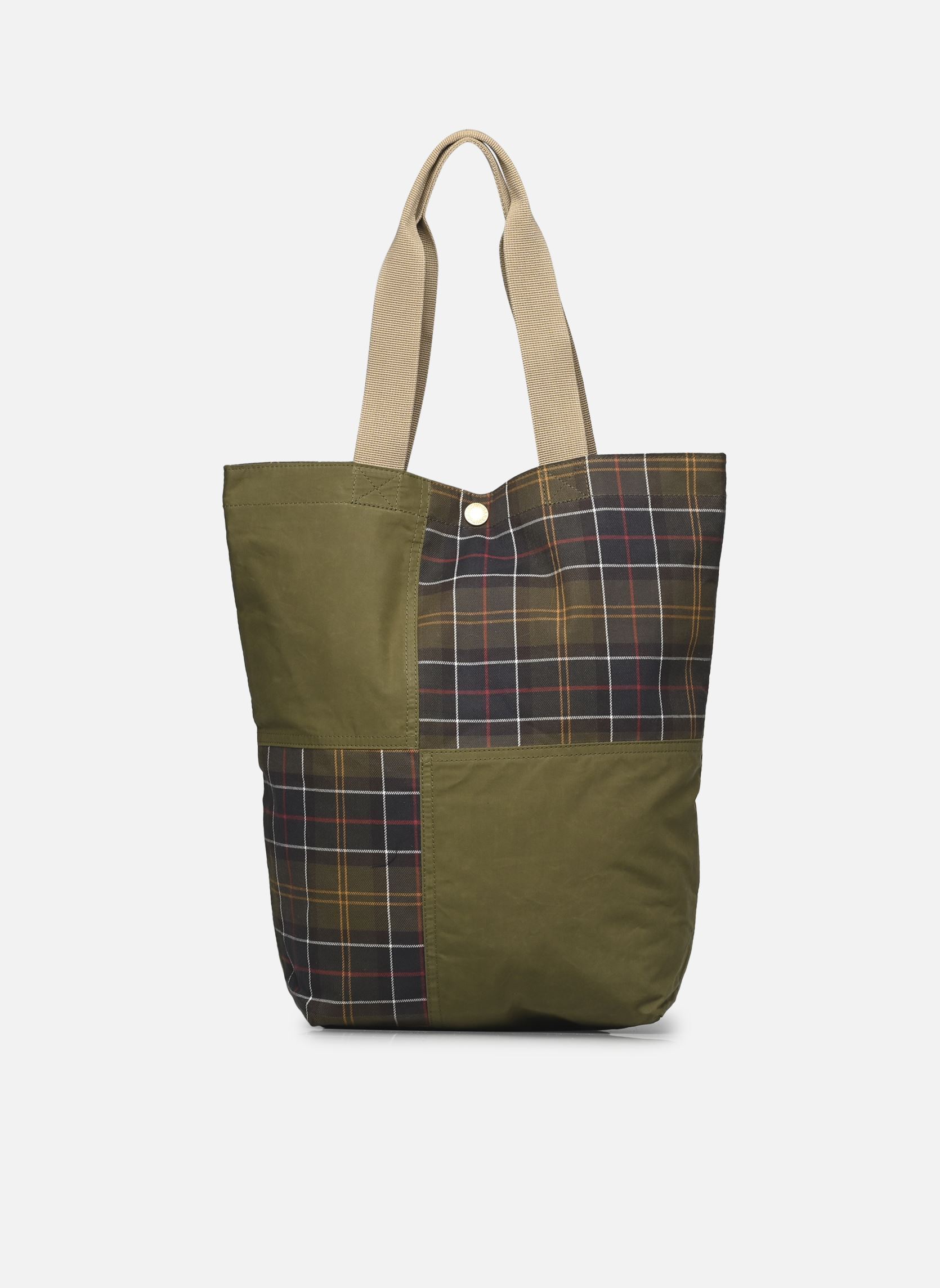 Barbour Sacs bandouli&egrave;re TRANSPORT PATCHWORK TOTE BAG vert