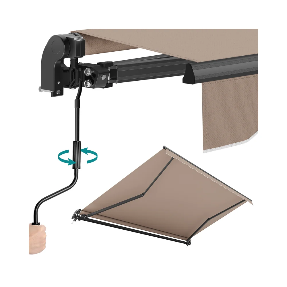 Image of Tenda da sole a bracci articolati con manovella regolabile