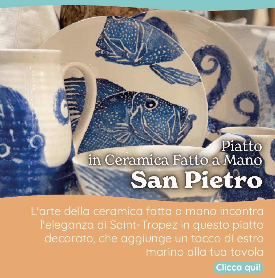 Piatto Medio in Ceramica Fatto a Mano - San Pietro