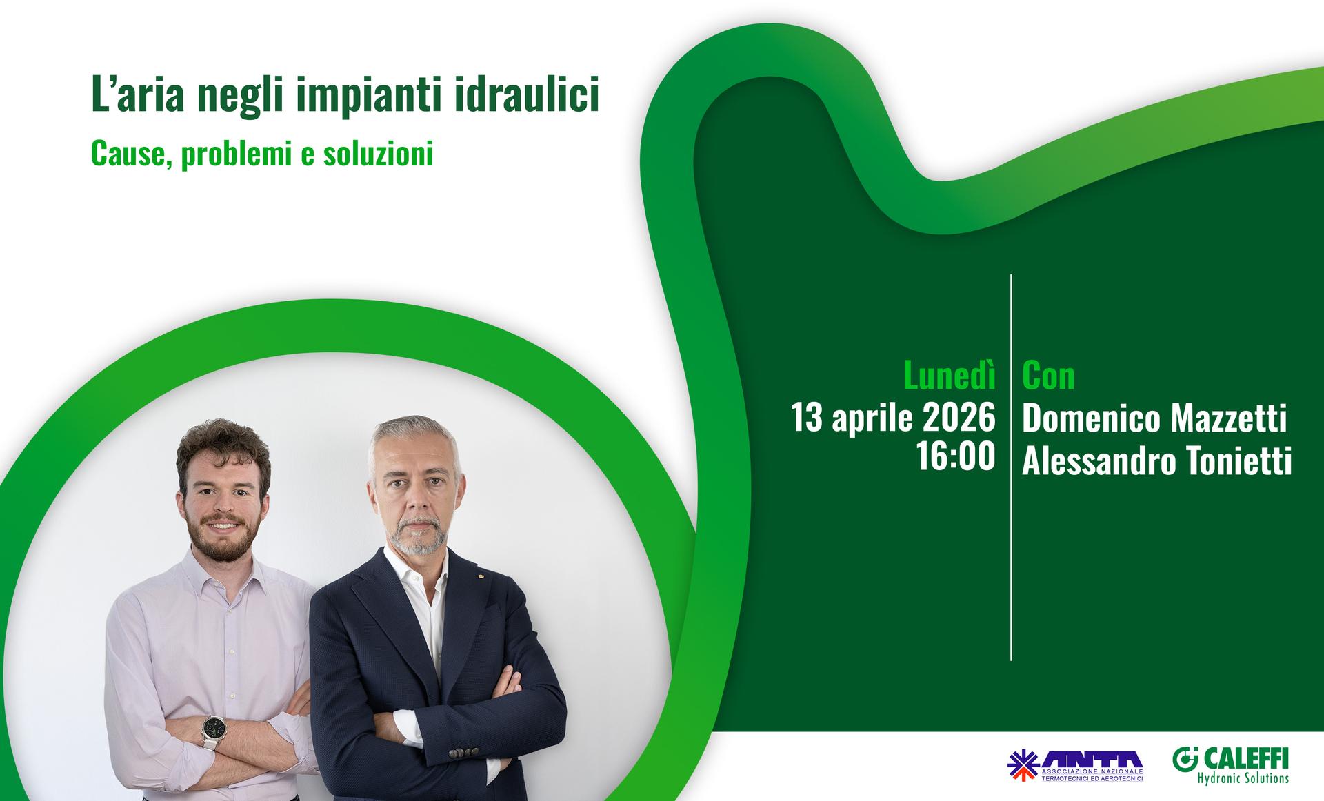 L'aria negli impianti idraulici