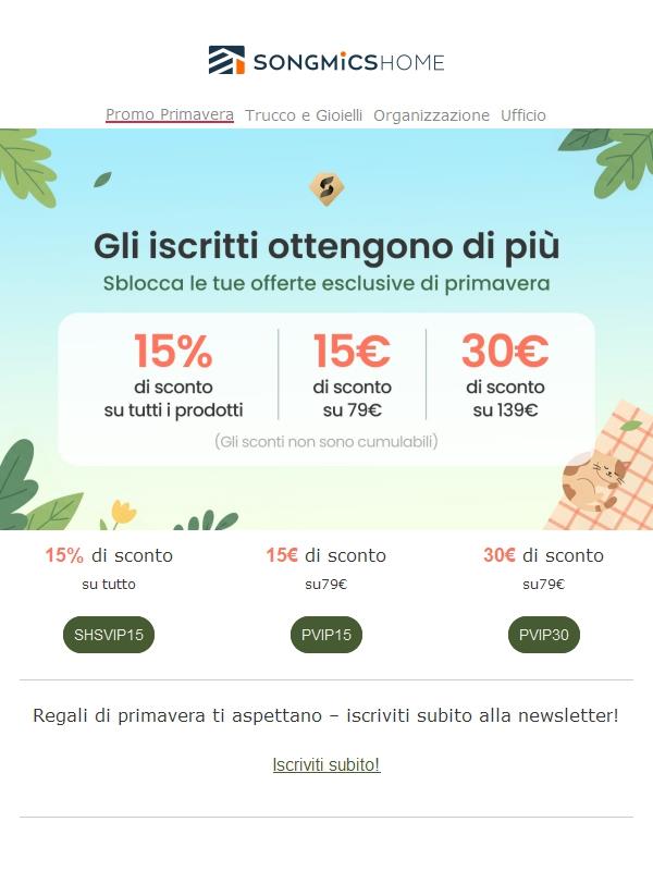 Risparmi di primavera, solo per te🪴