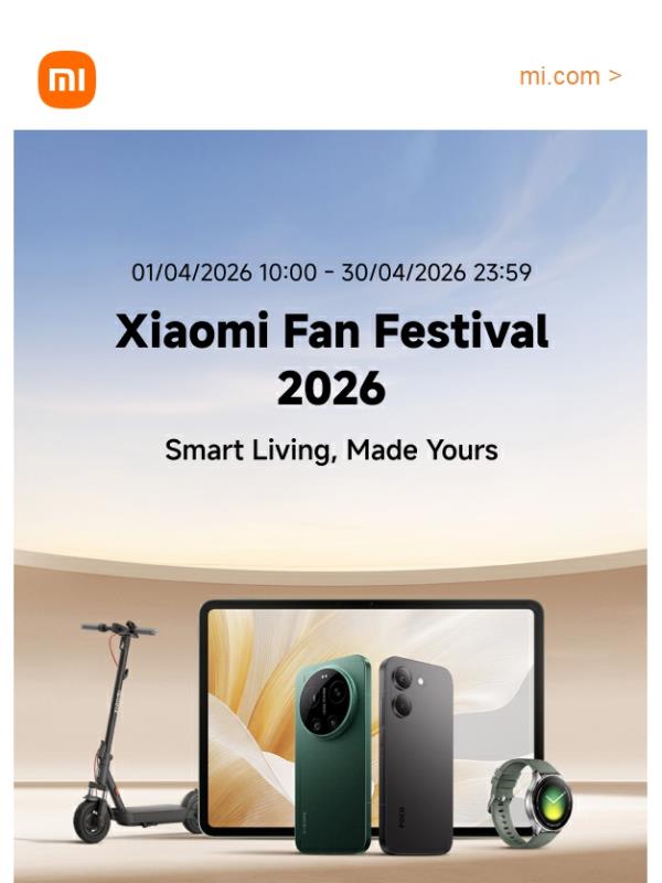 Xiaomi Fan Festival inizia ora!