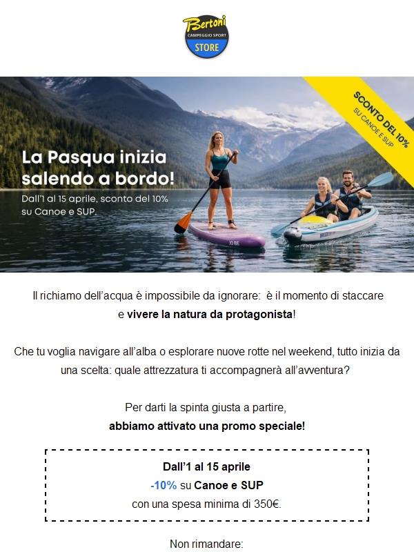 L’escursione chiama: -10% su Canoe e SUP 🌊