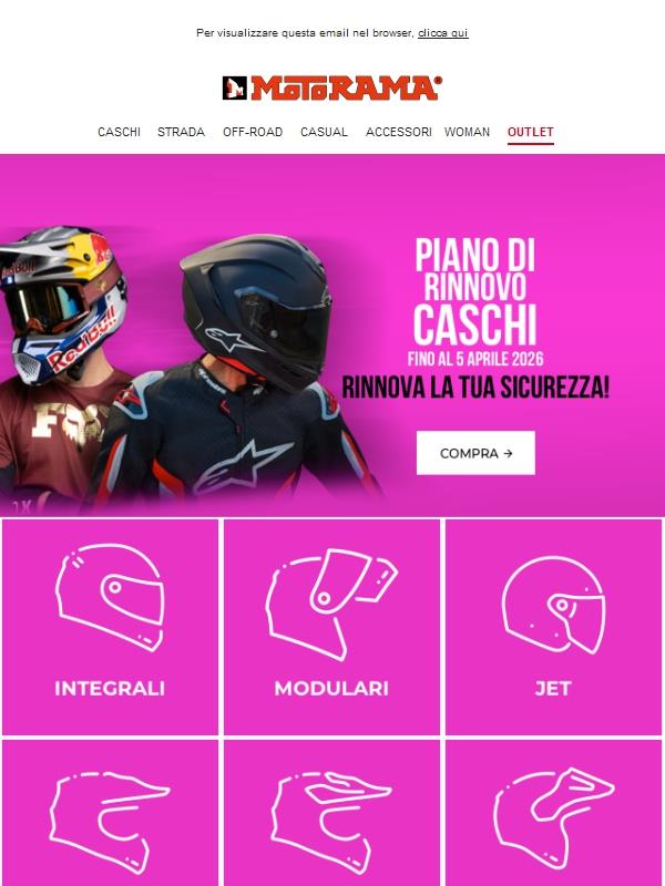 👉 PIANO RINNOVO CASCHI 🔄