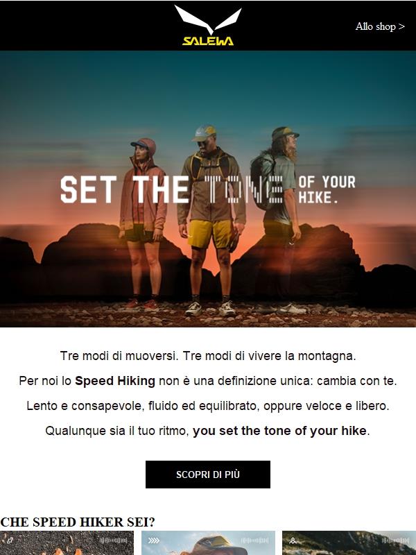 Scopri la nuova collezione Speed Hiking