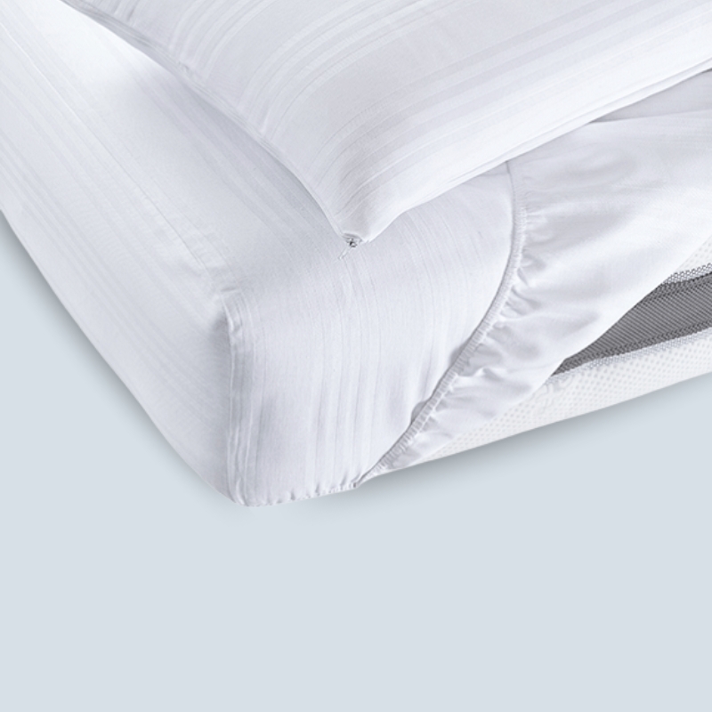 COPRIMATERASSO FASCIATO IN COTONE