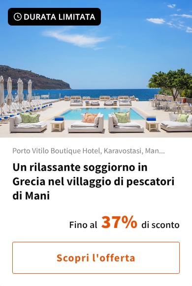 Un rilassante soggiorno in Grecia nel villaggio di pescatori di Mani