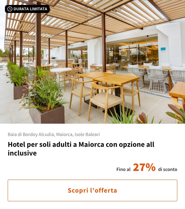 Hotel per soli adulti a Maiorca con opzione all inclusive