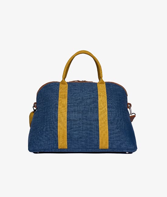 My Style Bags - Borsone da Viaggio London Procida Denim/Ocra