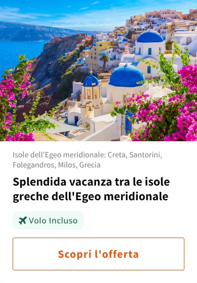 Splendida vacanza tra le isole greche dell'Egeo meridionale