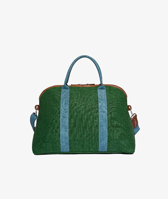 My Style Bags - Borsone da Viaggio London Procida Verde/Celeste