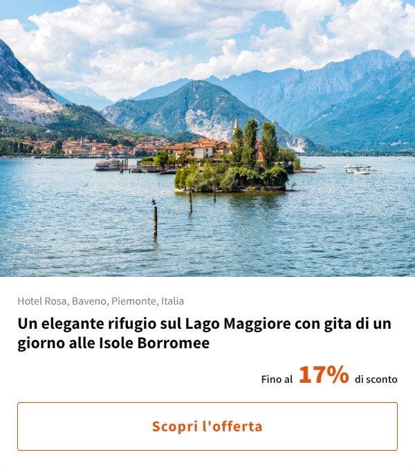 Un elegante rifugio sul Lago Maggiore con gita di un giorno alle Isole Borromee