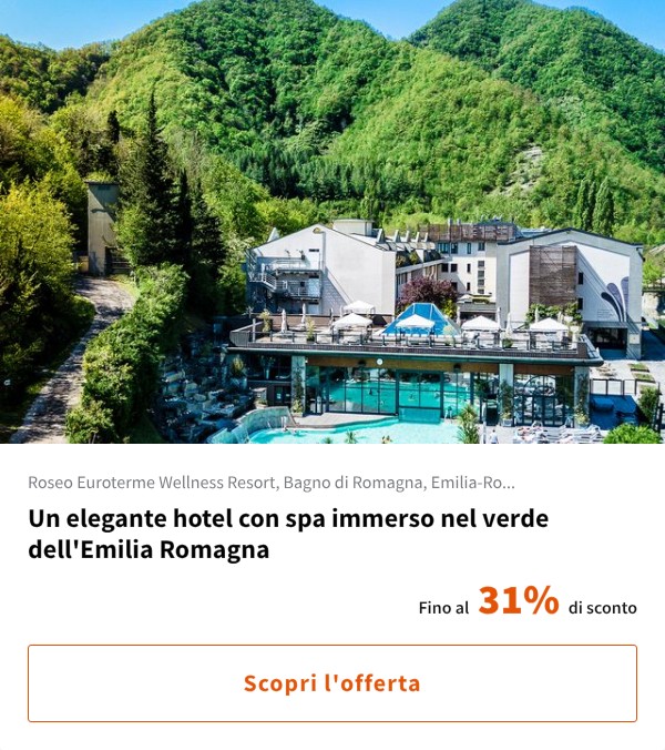 Un elegante hotel con spa immerso nel verde dell'Emilia Romagna