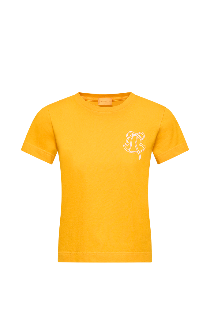 T-shirt con logo ricamato in cotone