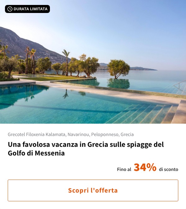 Una favolosa vacanza in Grecia sulle spiagge del Golfo di Messenia