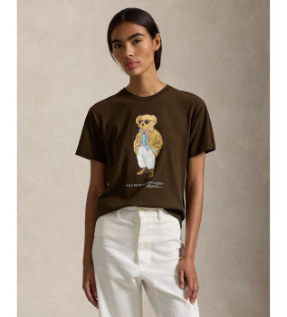 t-shirt-in-maglia-di-cotone-e-orso-polo-marrone