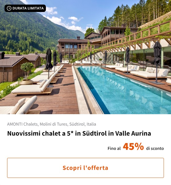 Nuovissimi chalet a 5* in Südtirol in Valle Aurina
