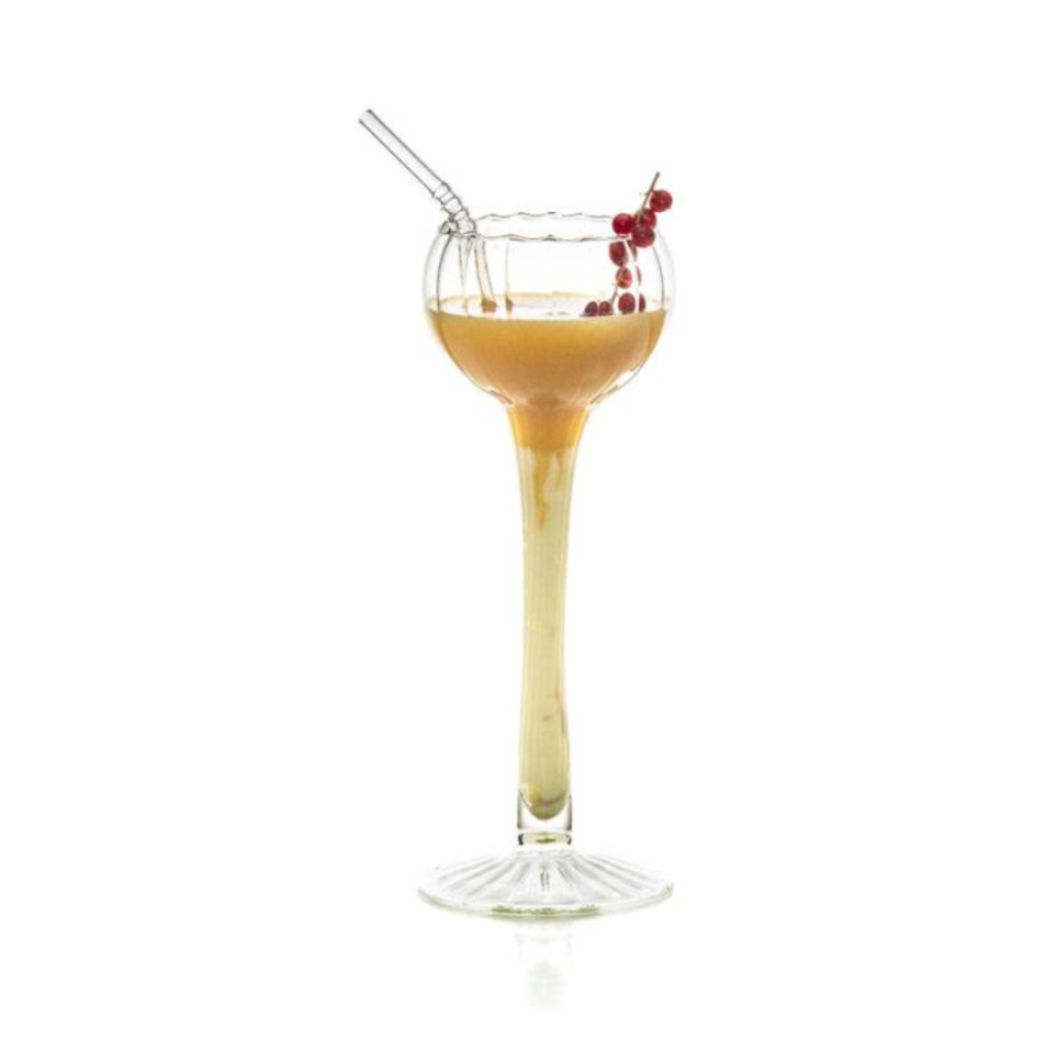 bicchiere coppetta in vetro soffiato