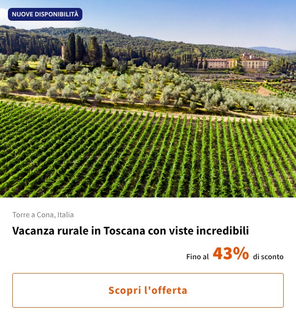 Vacanza rurale in Toscana con viste incredibili