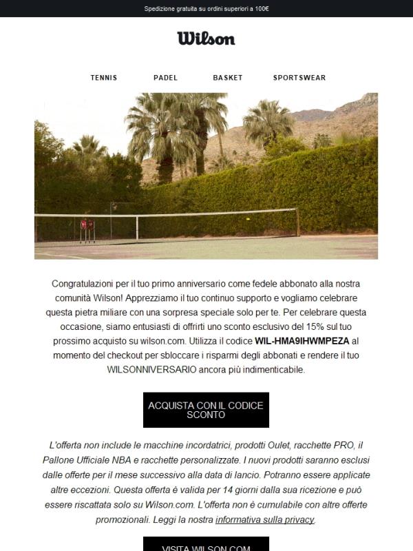 Buon WILSONNIVERSARIO! 🎉 Una sorpresa ti aspetta all'interno