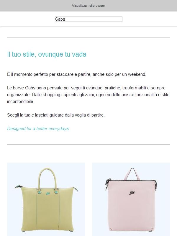 Pronta a partire? Il weekend chiama