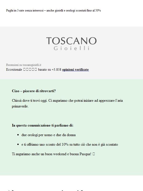 È tempo di primavera e di orologi + 10% di sconto